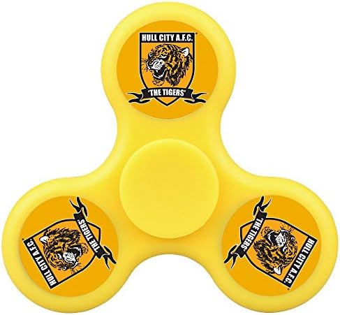 MEI SH Hull City Association Football Club Logo Tri-Spinner Fidget Toy Hand Spinner Finger Spinner Toy,Stress Reducer Relieve Anxiety And Boredom Camo
