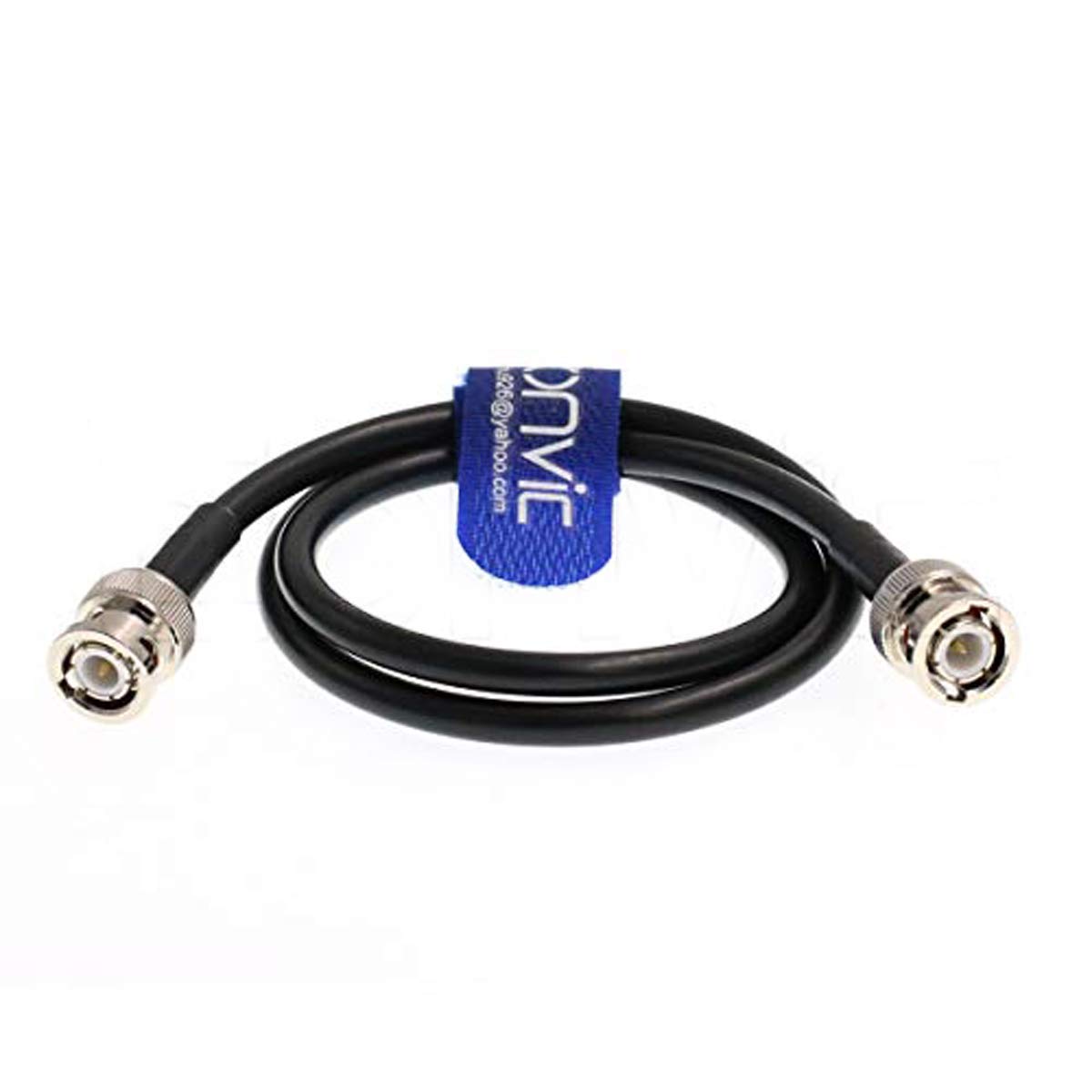 Eonvic BNC Male to BNC Male RG223 50ohm 6G HD SDI Shielded RF Coaxial Cable for 4K Video Cameras (1M)