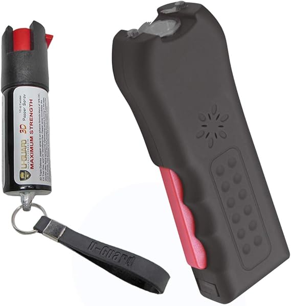 Personal Stun Gun Taser Flashlight Alarm Pepper Spray