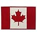 EmbTao Canada Flag Embroidered Patch Canadian Maple Leaf Iron On Sew On National Emblem