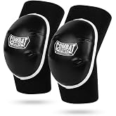 Combat Sports MMA Ground &amp; Pound Elbow Pads for Muay Thai | Thick composite foam elbow guards with a synthetic leather striking surface and non-slip neoprene sleeve. Sold as a pair.