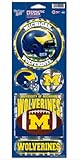NCAA Michigan Wolverines Prismatic Stickers, Team Color, One Size