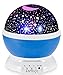 ANTEQI Star Sky Night Lamp, Baby Lights 360 Degree Romantic Room Rotating Cosmos Star Projector with LED Timer Auto-Shut Off for Kid Bedroom (Blue)