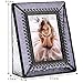 J Devlin Pic 376-2535 Vintage Purple Glass Picture Frame Tabletop Photo Frame School Photos 2 1/2 x 3 1/2 Keepsake Gift