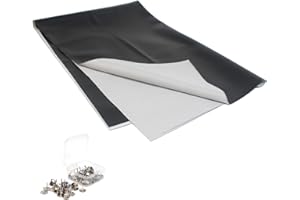 Minho Motorcycle seat Cover ATV seat Covers Neoprene seat Covers Moped Moto Accessories Material Universal Waterproof Elastic Leather Scooter Seat Cover, Seat Protector DIY with 80pcs Thumb Tack