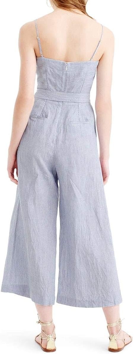 petite striped jumpsuit