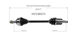 GSP NCV36574 CV Axle Shaft Assembly - Left Front