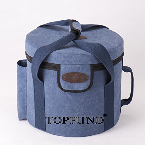 TOPFUND Artificial Leather Crystal Singing Bowl Carrying Case 12 inch with 2 Sponge Padded Sleeves 10“+8” - Thumbnail 5