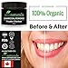 aimnaturals Natural Teeth Whitening Activated Charcoal Powder in Bulk (50g) + High Density Charcoal Toothbrush + Tongue Cleaner + Tips, Tricks, Benefits & Best Use of Activated Charcoal