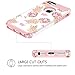 iPhone SE Case iPhone 5S Case iPhone 5 Case GUAGUA Pink Pineapple Women Girls Slim Dual Layer Hybrid Hard PC Soft Bumper Glossy Cover Shockproof Protective Phone Cases for iPhone SE 5S 5,Rose Gold