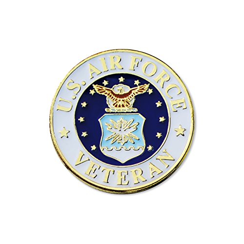 Us air force veteran lapel pin