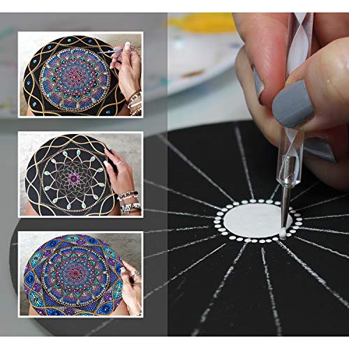 image for BOKIN Mandala Dotting Tools, 27 PCS Kits Stencil Painting Tools for Ca