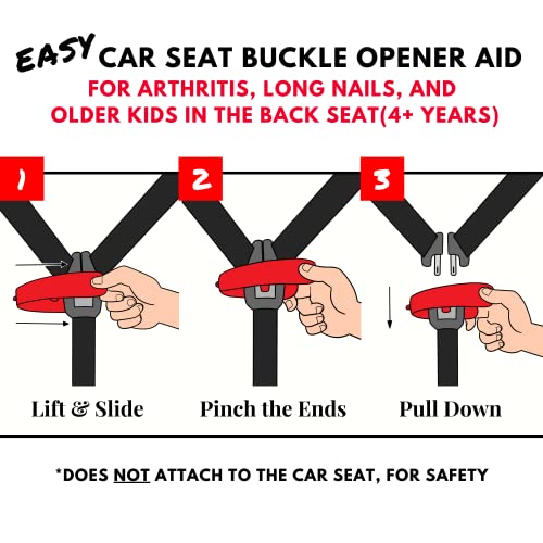 UnbuckleMe Car Seat Buckle Release Tool Easy Opener Aid for Arthritis