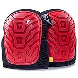 Professional Knee Pads - EASY TO WEAR Heavy Duty Memory Foam Padding, COMFORTABLE GEL CUSHION, Strong Velcro Straps FITS ALL, Adjustable Easy-Fix Clips - Best For Gardening, Construction, Flooring