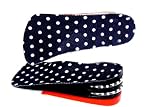 FreshGadgetz Black / Red Pu Adjustable Air Cushion Height Increasing Insoles for Women Upto 5 Cm, (Wl-075)