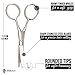 THE ZERIAN Beard & Mustache Scissors With Comb For Precise Facial Hair Trimming -Beards, Mustache & Eyebrows - Stainless Steel & BONUS a Digital Booklet
