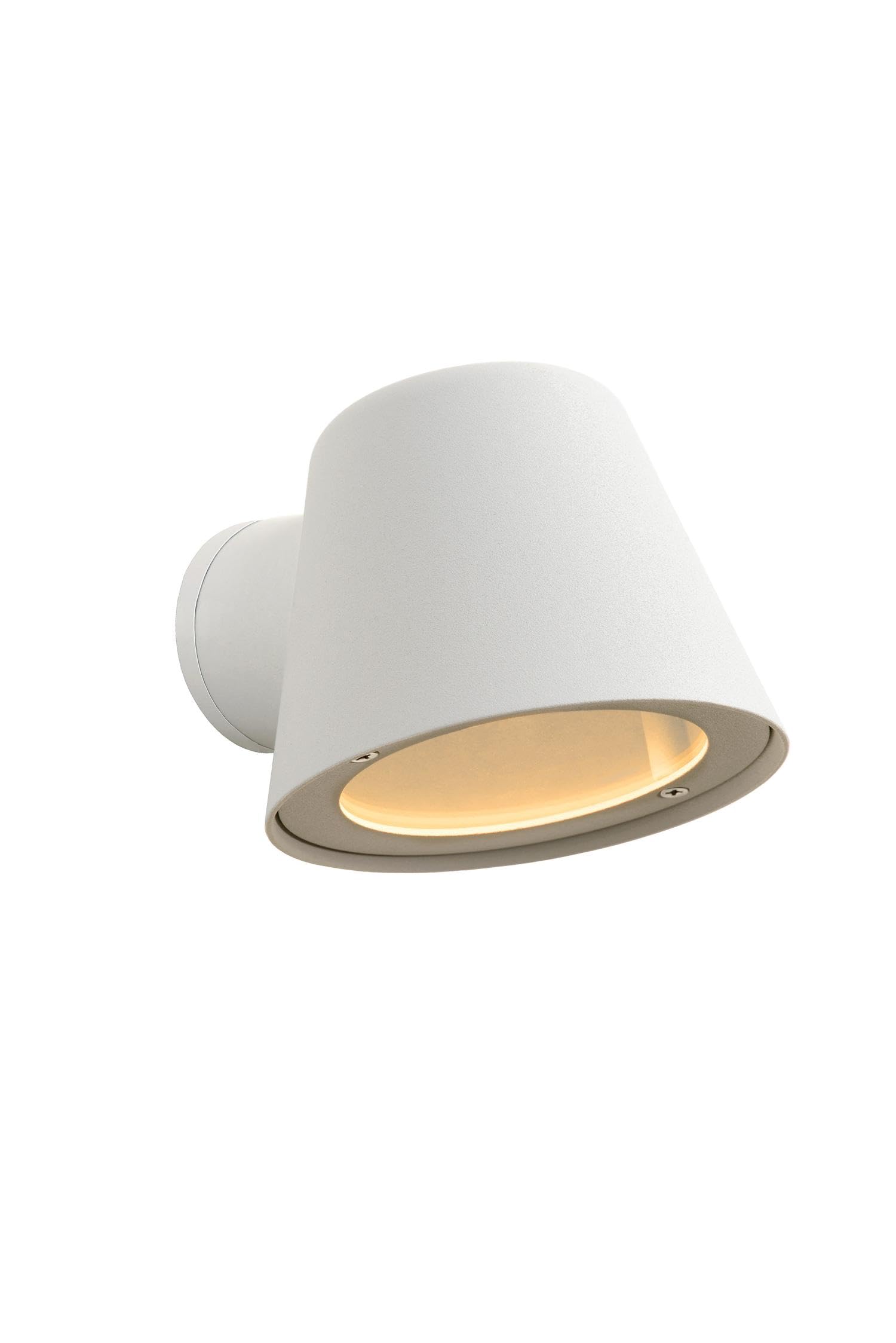 LUCIDE Dingo-LED - Wall Light Indoor/Outdoor - LED Dim. - GU10-1x5W 3000K - IP44 - White