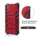 HokoAcc for iPhone X Case, Military Grade Dual Layer Rugged Hybrid Armor Protective Case with Free Lanyard Strap Non-Slip Shockproof Bumper Shock Absorption Cover for iPhone X (2017)