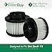 2 - FilterBuy Dirt Devil F-9 (F9) HEPA Replacement Filters, Part #'s 2DJ0360000 & 3DJ0360000. Designed by FilterBuy to fit Dirt Devil Purpose for Pets M0105 Handheld Vacuum
