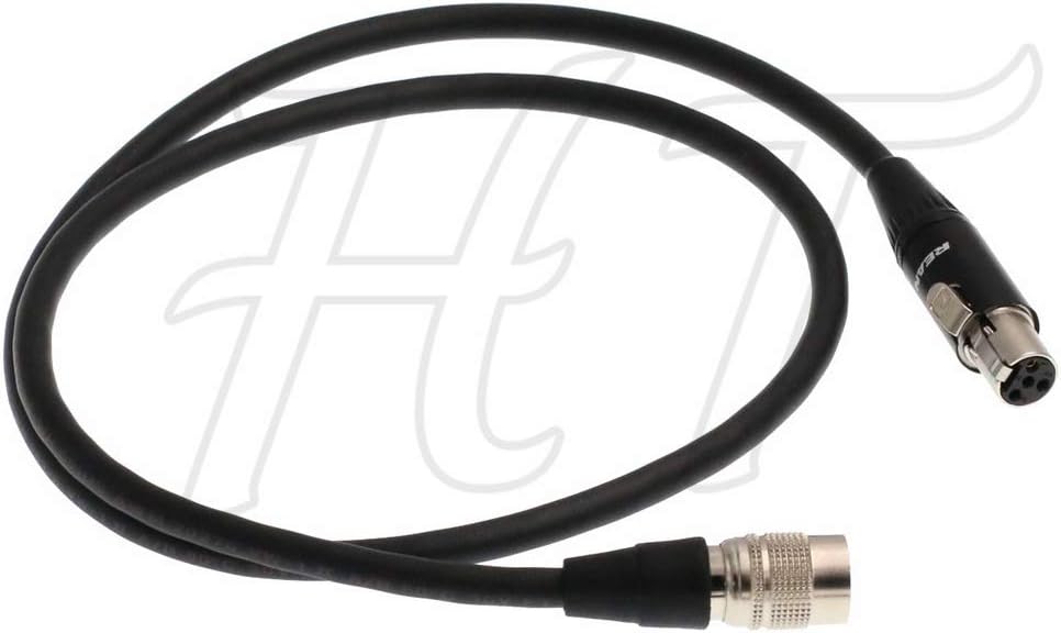 HangTon TVLogic VFM LVM SRM Monitor Power Cable Hirose 4 Pin to Mini XLR 4 Pin for SONY F55 F5 Camera (S-S) - Image 4