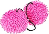 Bell Automotive 22-1-33878-8 Shaggy Ballz Rearview Mirror Decoration, Pink