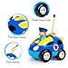 Flyglobal Cartoon Remote Control Car RC Race Car with Lights and Music Radio Control Cartoon Police Car for Baby Toddlers Kids and Children, Perfect for Holiday Birthday Christmas New Year Gifts