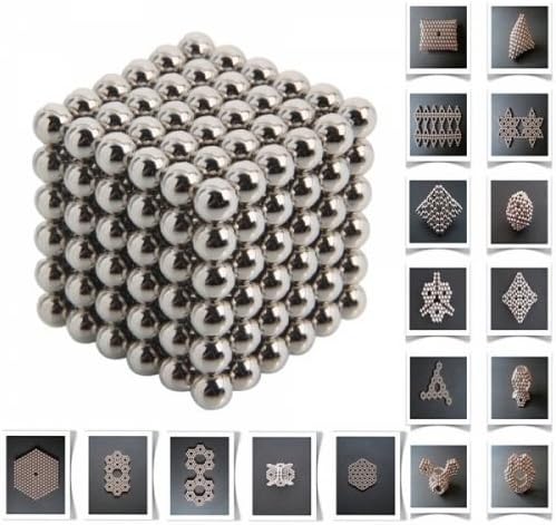 5MM Magnetic Ball Cube 216 Magnetic Ball Under Reduced Pressure Creative Toys Magnetic Sculpture Desk Toy for Intelligence Development Stress Relief