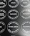 336 Preprinted Water Resistant Round Spice Jar Labels 1.5