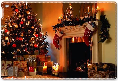 Amazon Com Ipad Air 2 Case Photo Decorative Christmas Fireplace