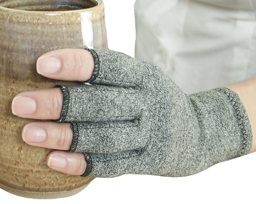 IMAK Compression Arthritis Gloves, Original with Arthritis Foundation Ease of Use Seal, Large