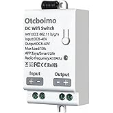 DC 12V 24V WiFi Smart Switch with DC Output, Compatible with Alexa & Google Home,Smart Life App,for LED Light, Motor, Fan, Lo