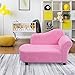 Costzon Kids Chaise Lounge Sofa Couch Set Children Modern Seat Furniture (Pink/Coral Fleece Chaise Longue)