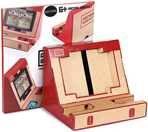 DOTONE Cardboard Toy Stand for Nintendo Switch Accessories Variety Kit Customization Cardboard Sheets Arcade Bracket Paper DIY Switch Holder Game Joy-con Garage