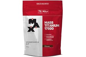 Hipercalórico Mass Titanium Refil 3kg Chocolate Max Titanium | Hipercalórico Chocolate Mass 3kg