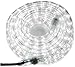 Izzy Creation 24ft Daylight White LED Rope Lights Kit, Plugin, Indoor/Outdoor Lighting, 1/2