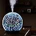 Essential Oil Diffuser – 3D Glass 200ml Galaxy Premium Ultrasonic Aromatherapy Oils Humidifier With Amazing LED Lights, Handy Auto Shut-Off Function & Large Water Tankthumb 2