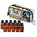 10-Bottle Essential Oil Carrying Cases Box,Essential Oils Travel Bag for doTERR Youg Living Oils 5ml, 10ml and 15ml Bottle (Sunflower)