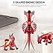 YARMOSHI Walking Dragon Robot Toy. Battery Operated, Moving Limbs, Music Playing with Colorful Glowing Lights Age 3+. (Red Dragon)