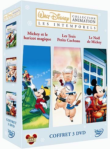 Disney Animation : Les Intemporels - Coffret - Les 3 Petits Cochons + Mickey Et Le Haricot Magique + Le Noël De Mickey - Pack