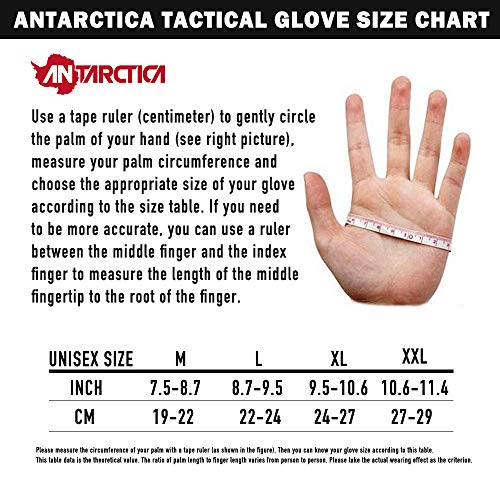 ANTARCTICA Tactical Gloves Military Hard Knuckle Combat Gloves Motorcycle Cycling Training Army Shooting Outdoor Gloves (Brown Full Finger, XL) - Thumbnail 6