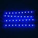 Partsam 4pcs Universal 9-3528-SMD 3 Mode Blue interior strip kit