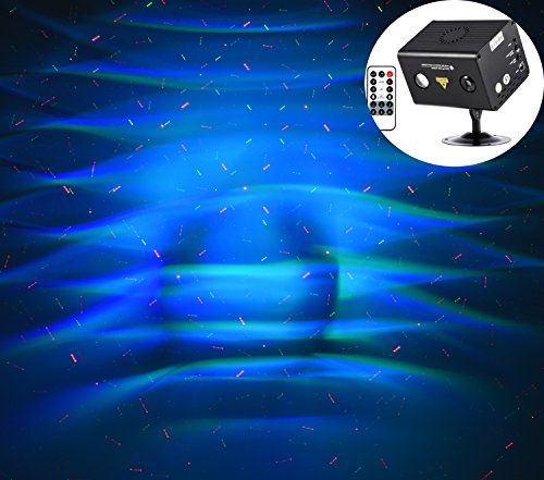 MFL Galaxy Laser Party Light, RG Laser Projector RGB LED with Remote Control for Halloween DJ Lighti