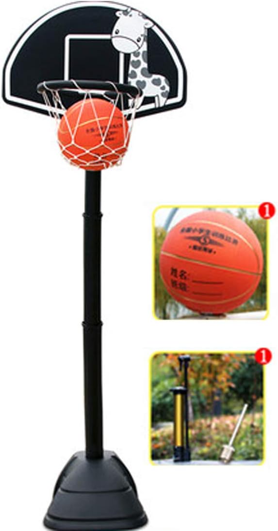 YOU339 Adjustable Household Standing Basketball Hoop Indoor Outdoor Basketball Playing Practice Training for Children