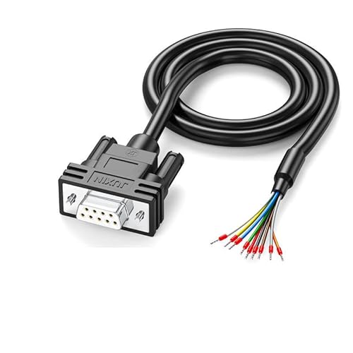 JUXINICE DB9 Connector RS232 Serial Cable,DB9 Female to Bare Wire,DSUB