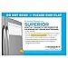Dry-erase monthly calendar easily displayed on refrigerator or other surface / Large magnetic white board