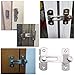 Sumnacon Stainless Steel Safety Door Latches, Solid Gate Latches/Lock for Pet Gate,Cabinet Furniture, Window, Brushed Finish (2 Pack)