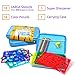 Stencil Drawing Kit w/ Carry Case - Over 300 Shapes - LARGE Drawing Stencils for Kids Art Include Plastic Alphabet Stencils, Geometric Shapes, Animals, and More!