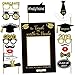 Amosfun Graduation Photo Props Glitter Graduation Phtoto Booth Props 2020 Graduation Party Decorations