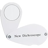 Dichroscope for Gemstone Pleochroism Analysis High-Grade Aluminum Body, 2cm Lens Diameter, Ideal for Gemologists, Jewelers &amp; Hobbyists, Durable &amp; Lightweight Gemstone Color Analyzer