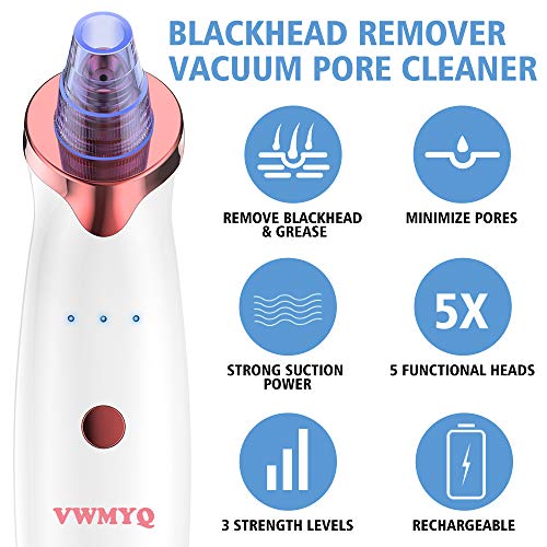 Blackhead Remover Pore Vacuum Cleaner -VWMYQ Electric blackhead remover vacuum Face Blackhead Pore Cleaner Vacuum… - Image 3